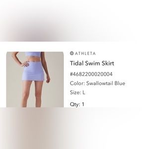 Athleta Tidal Swim Skirt